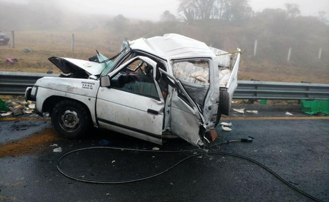 Carambola deja un muerto en la México-Veracruz
