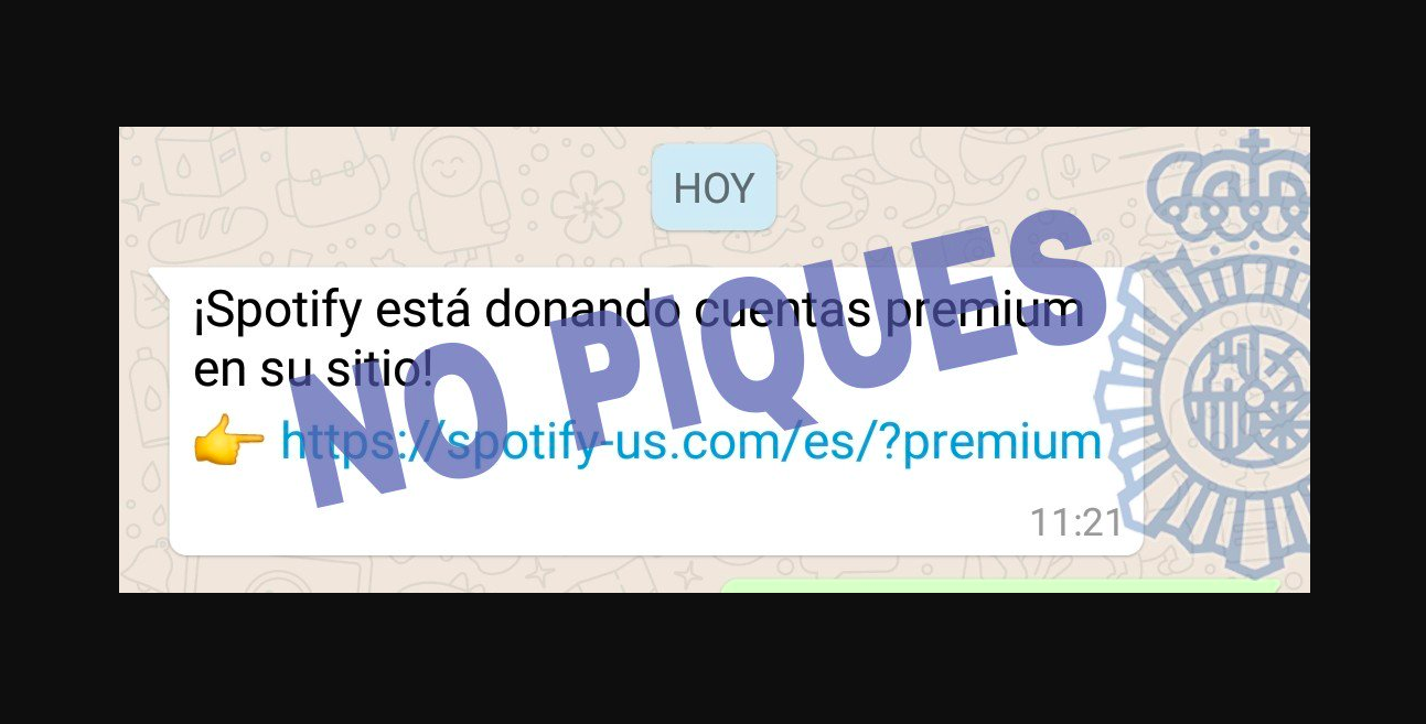 Malware ofrece cuentas falsas de Spotify Premium