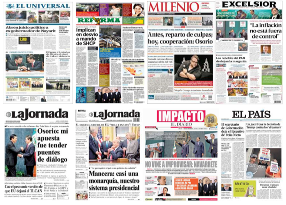 Cambios en el gabinete y Trump en primeras planas