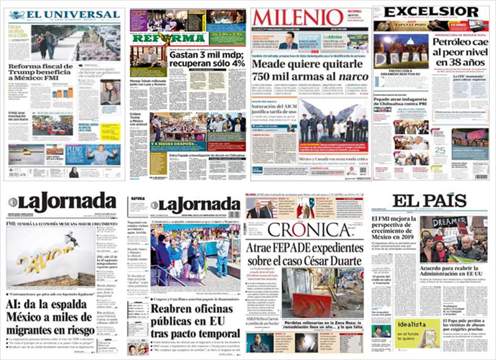 TLC y gobierno de EE.UU. en primeras planas