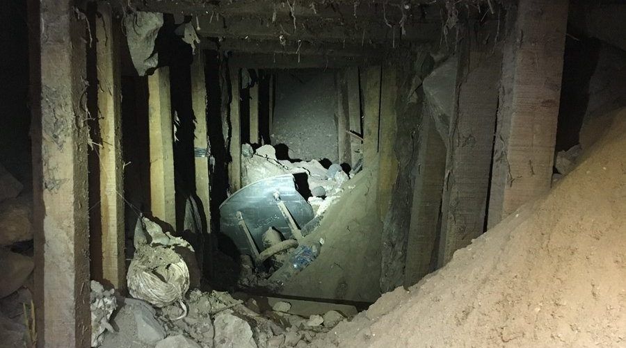 Encuentran túnel abandonado en la frontera con EE.UU.