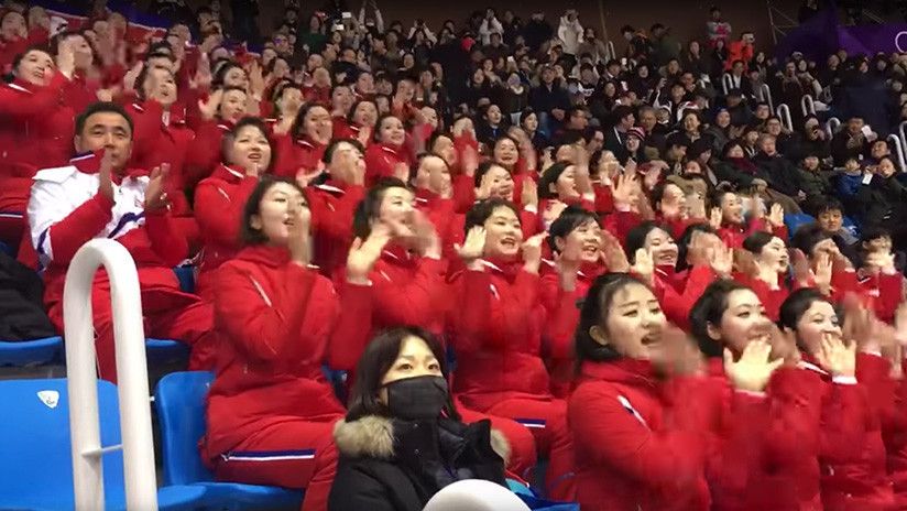 #VIDEO La porra norcoreana que hipnotiza Pyeongchang 2018