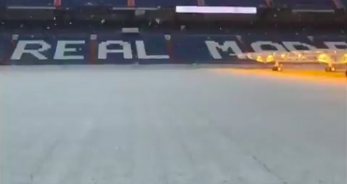 Suspenden entrenamiento del Real Madrid por nevada