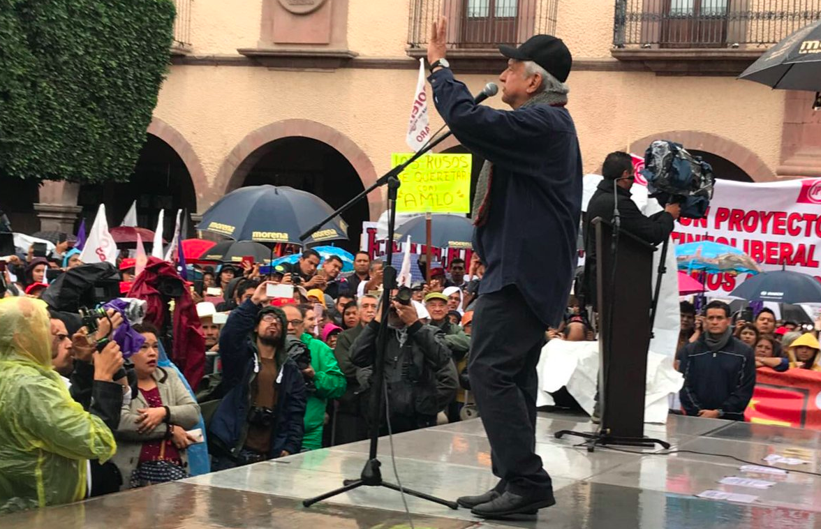 Los Pinos serán parte de Chapultepec de ganar las elecciones: López Obrador Los Pinos serán parte de Chapultepec de ganar las elecciones: López Obrador