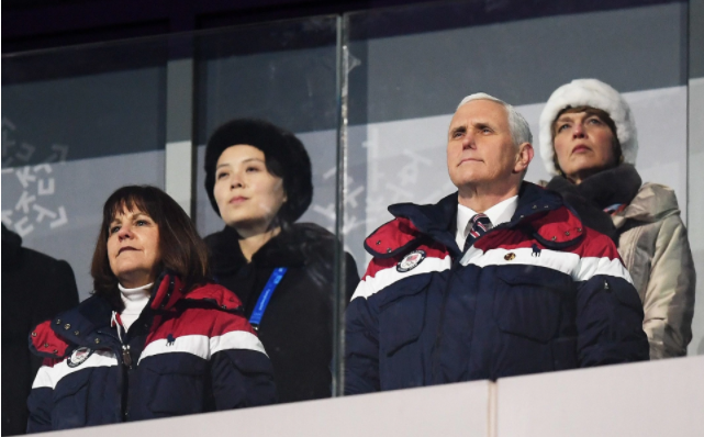 Pence ignoró a hermana de Kim Jong-un en inauguración de JJ.OO.