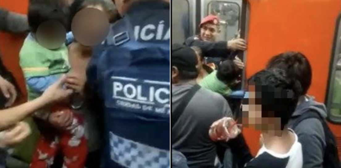 Auxilian a menor lesionado en estación del Metro Hidalgo