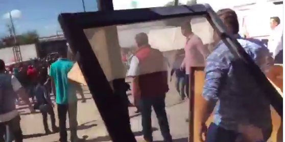 #VIDEO Riña durante elección interna de candidatos del PRI en Cajeme, Sonora
