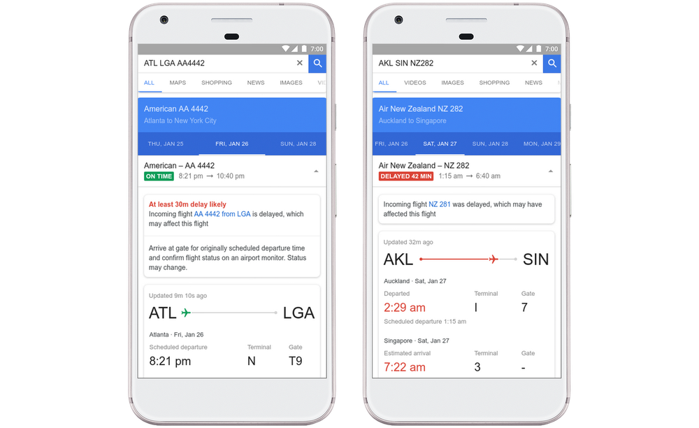 Google Flights predice retrasos en vuelos Google Flights predice retrasos en vuelos