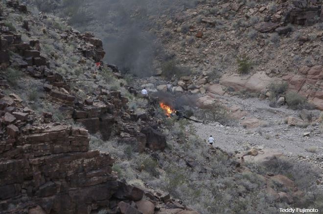 Tres muertos al caer helicóptero en el Gran Cañón