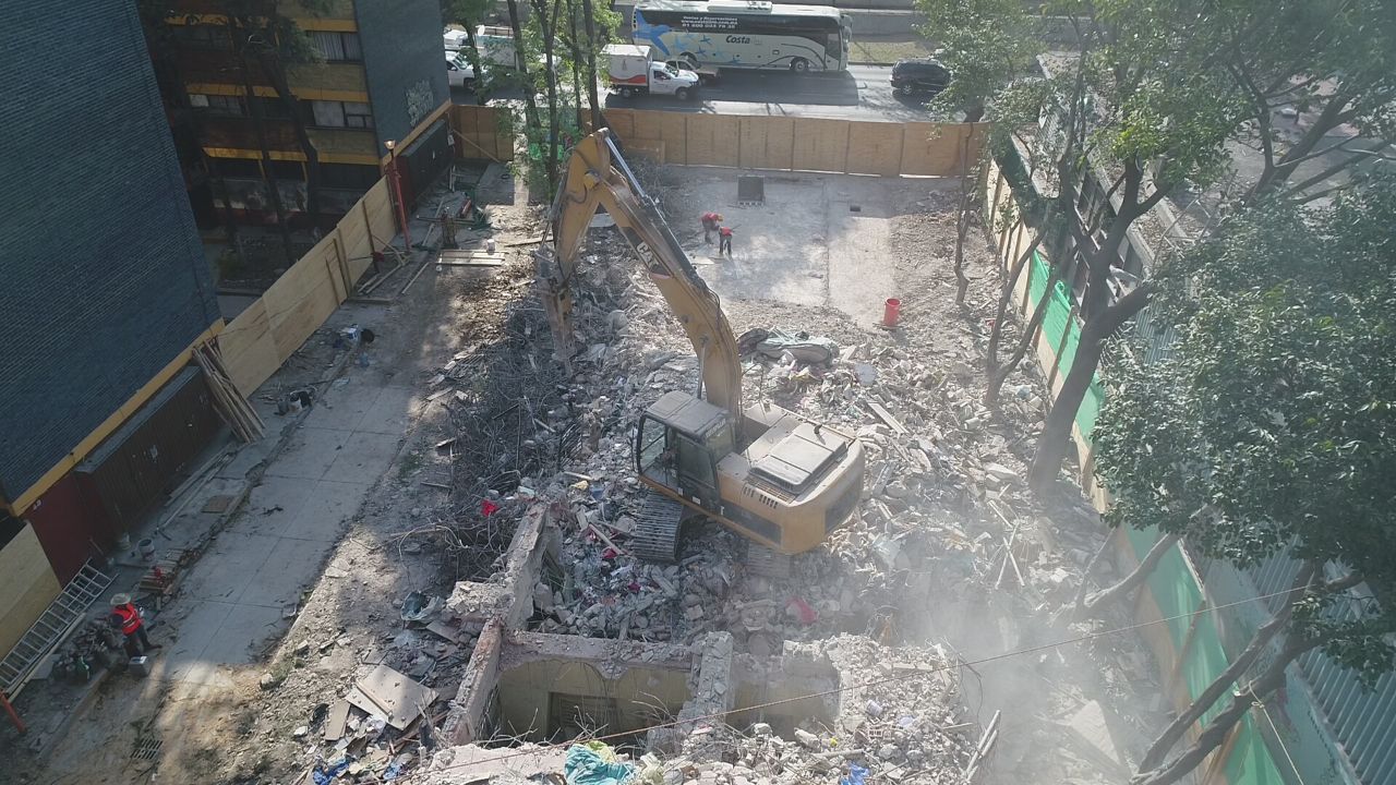 Concluye demolición del edificio 1C del Multifamiliar Tlalpan