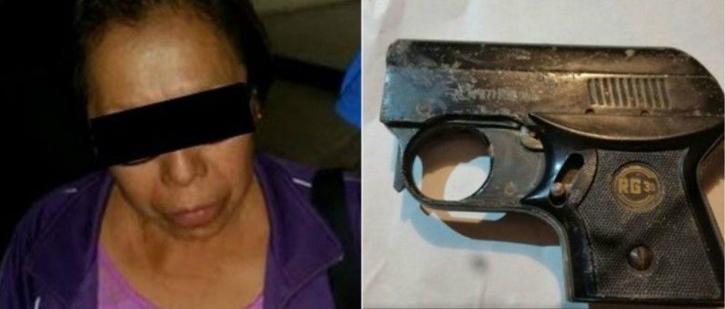 Mujer intenta ingresar a tribunal con pistola de balines
