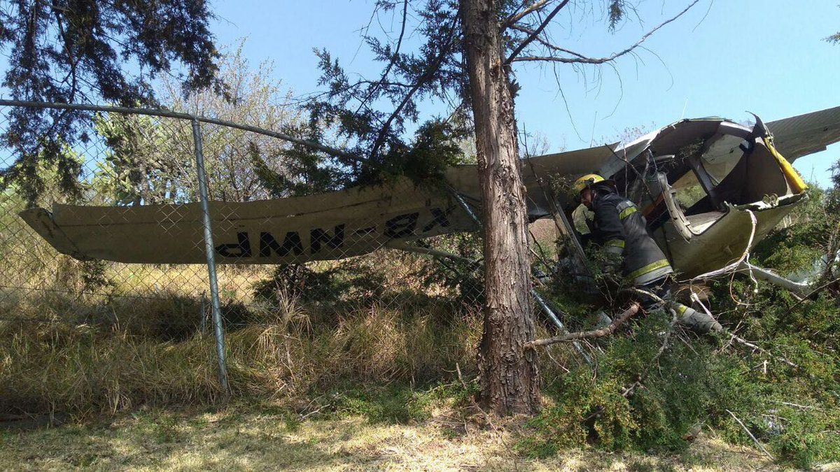 Accidente en aeródromo de Atizapán