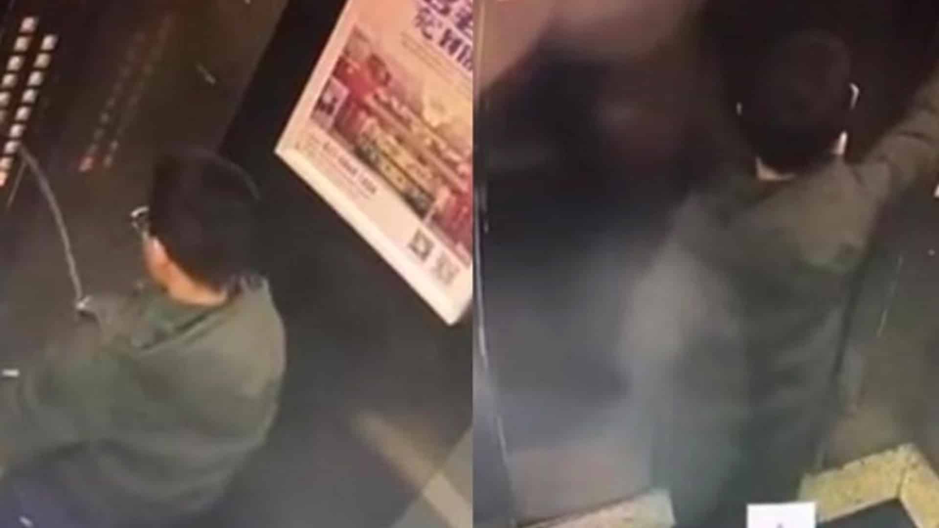 #Video Niño orina botones de elevador y queda atrapado