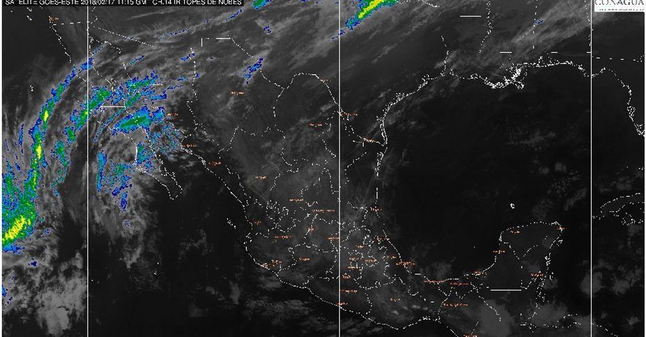 Lloviznas en CDMX; calor en Sinaloa, Nayarit, Guerrero y Chiapas