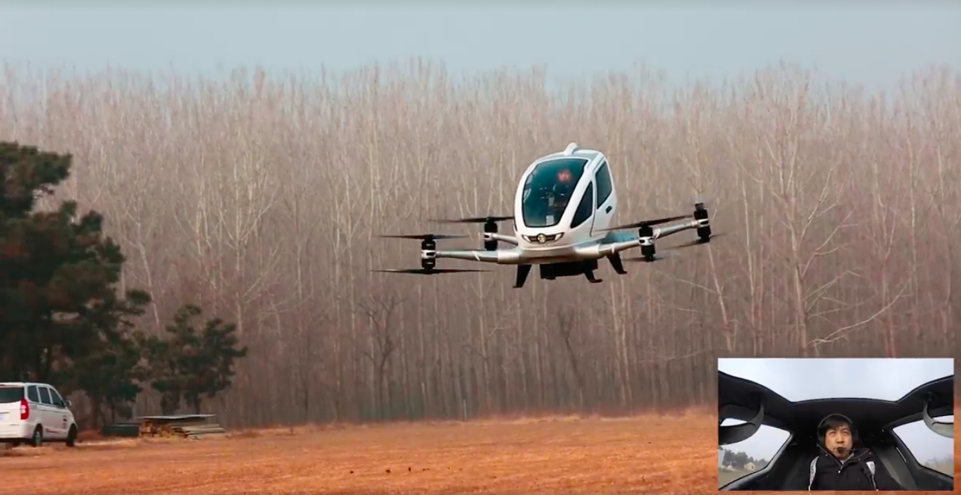 #VIDEO Prueban el primer dron para pasajeros