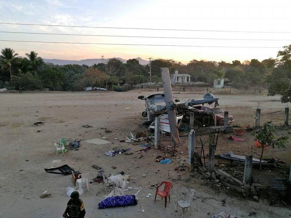 Ejército resguarda sitio donde cayó helicóptero de Navarrete Prida y Murat