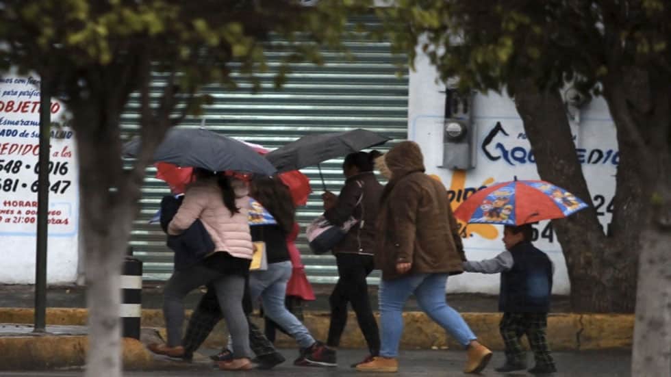 Frente frío provocará lluvias en 17 estados del país