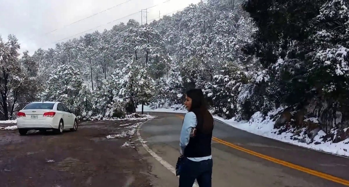 Prevén caída de nieve en 11 estados del país