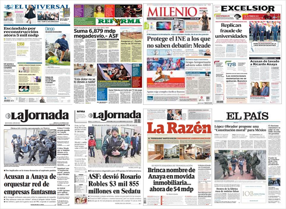 Anaya, debates y Trump en primeras planas