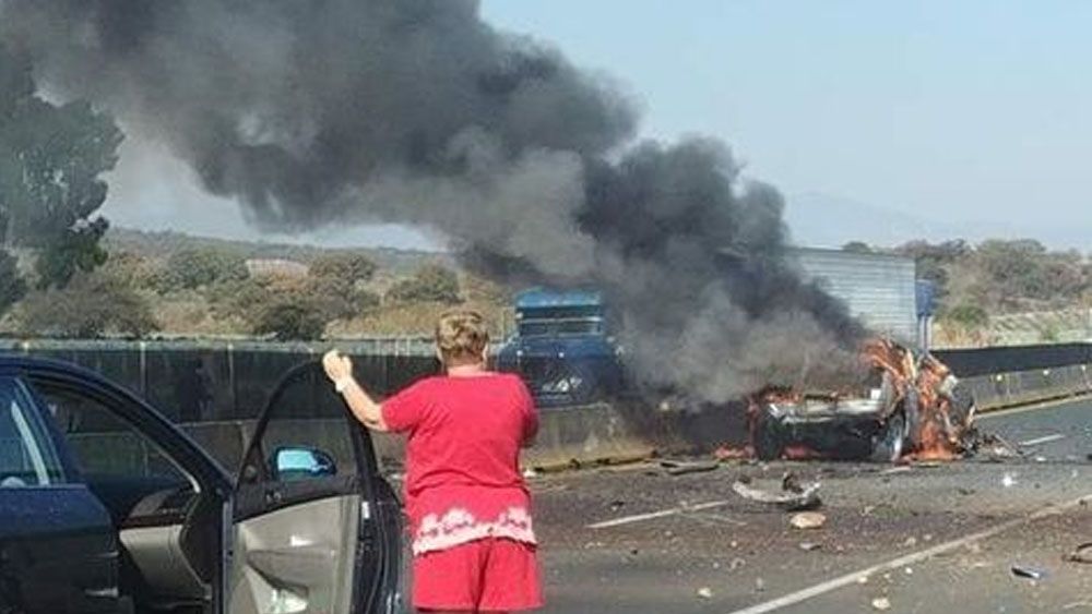 Accidente deja al menos cuatro heridos en la carretera Guadalajara-Tepic