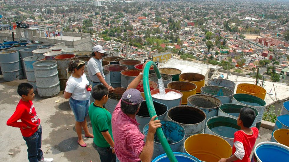 Alrededor del 7 por ciento de los hogares mexicanos no tienen agua