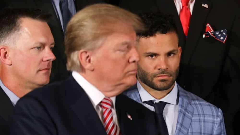 #Video El momento de tensión entre Altuve y Trump en la Casa Blanca