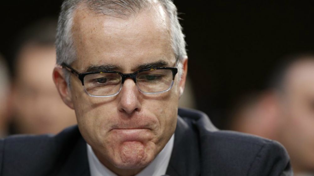 Despiden al subdirector del FBI, Andrew McCabe
