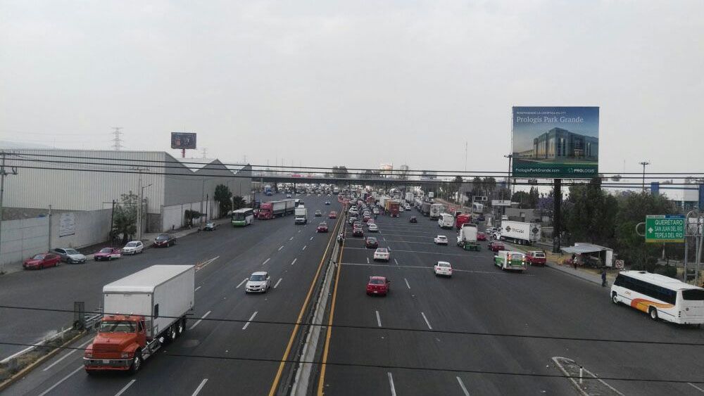 La Autopista México-Querétaro es la vía más transitada esta mañana