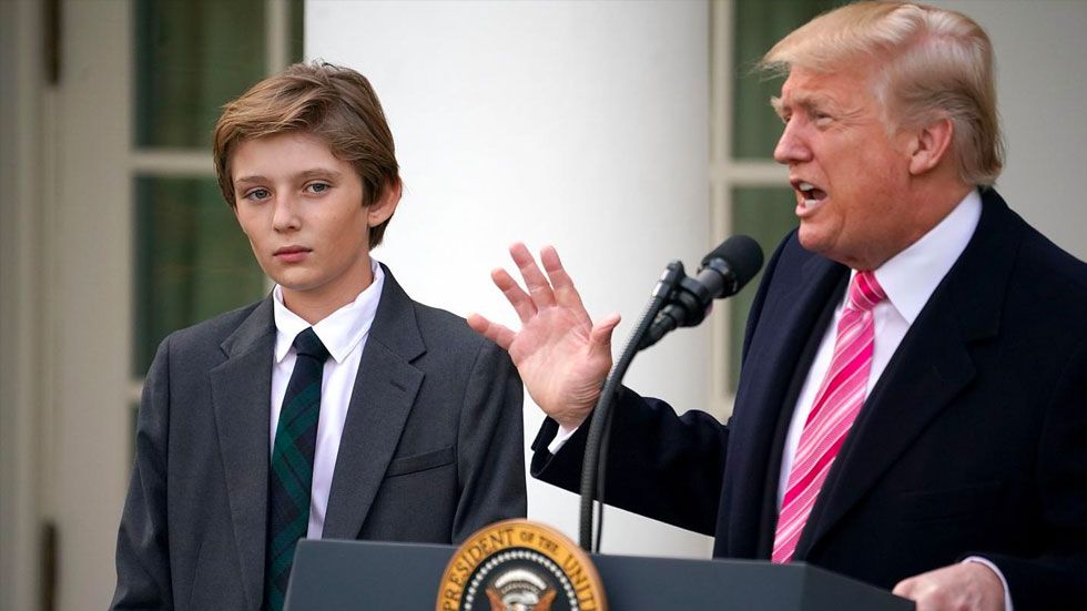 Escuela de Barron Trump apoya control de armas en EE.UU.