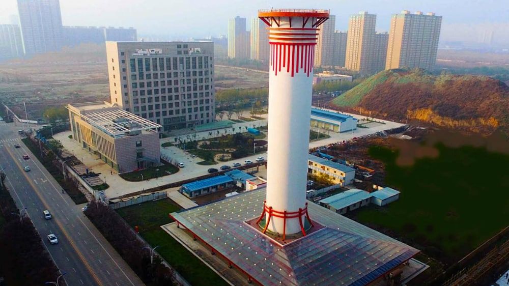 Prueban en China purificador de aire gigante para combatir contaminación