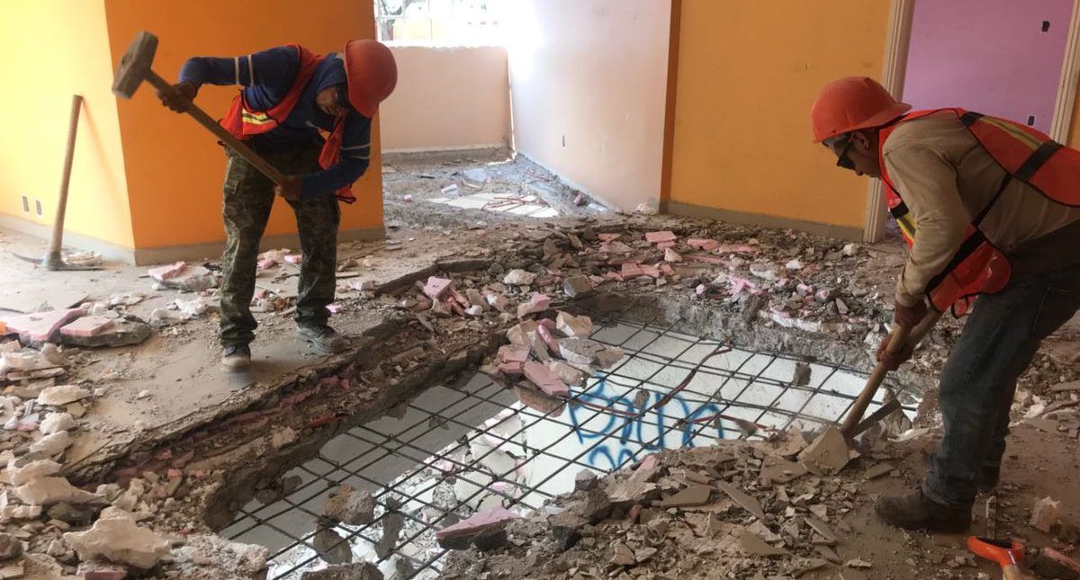 Concluye demolición de edificio en Tlalpan