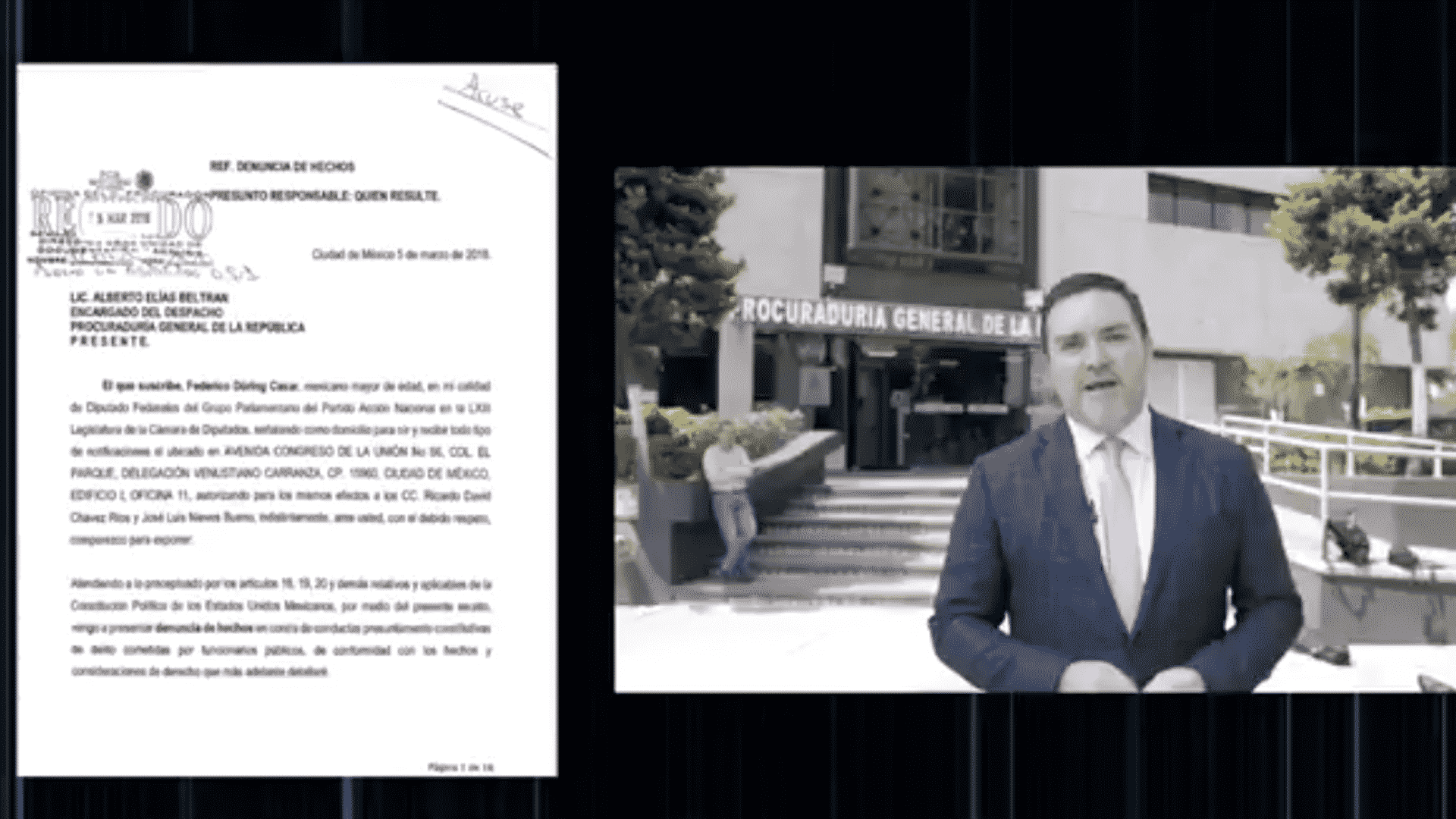 Döring denuncia a Elías Beltrán por espionaje