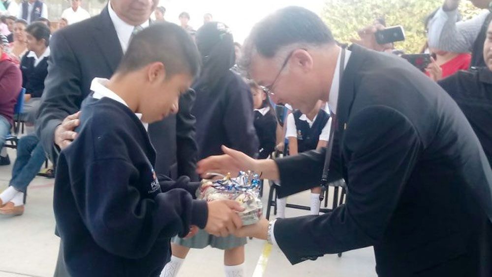 Japón dona más de un mdp para escuela en Tehuacán