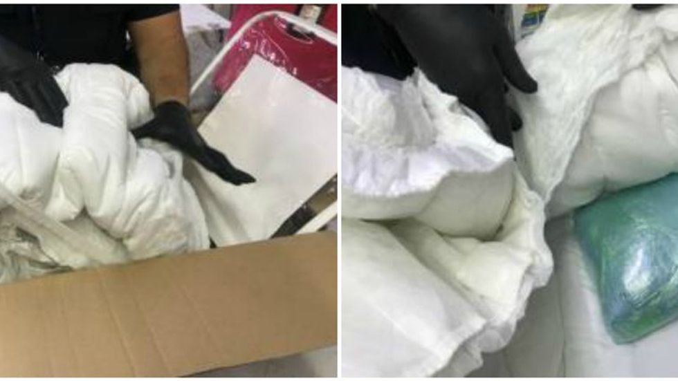 Hallan balas escondidas entre cobijas en AICM