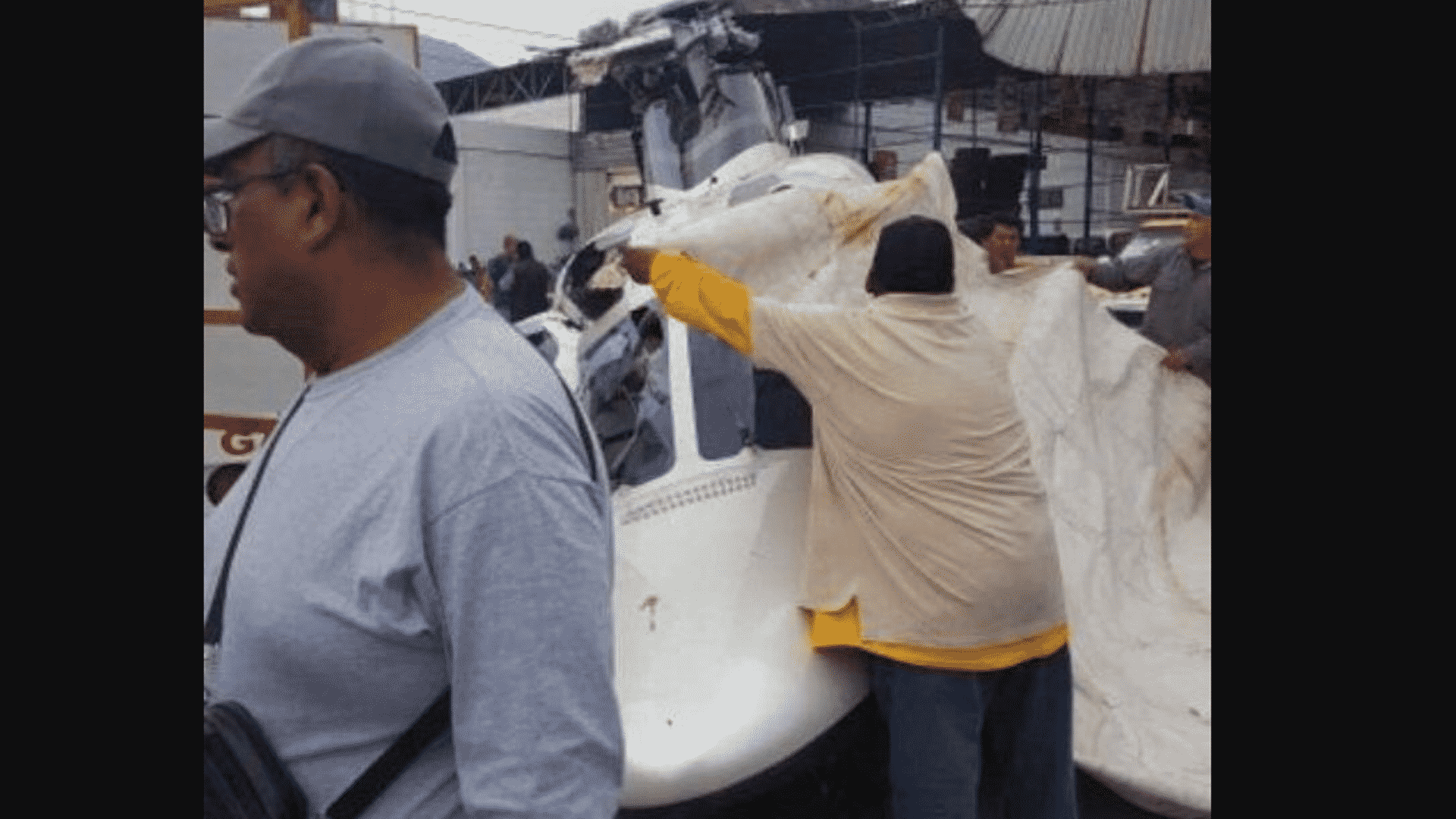 Se desploma helicóptero en San Juanico