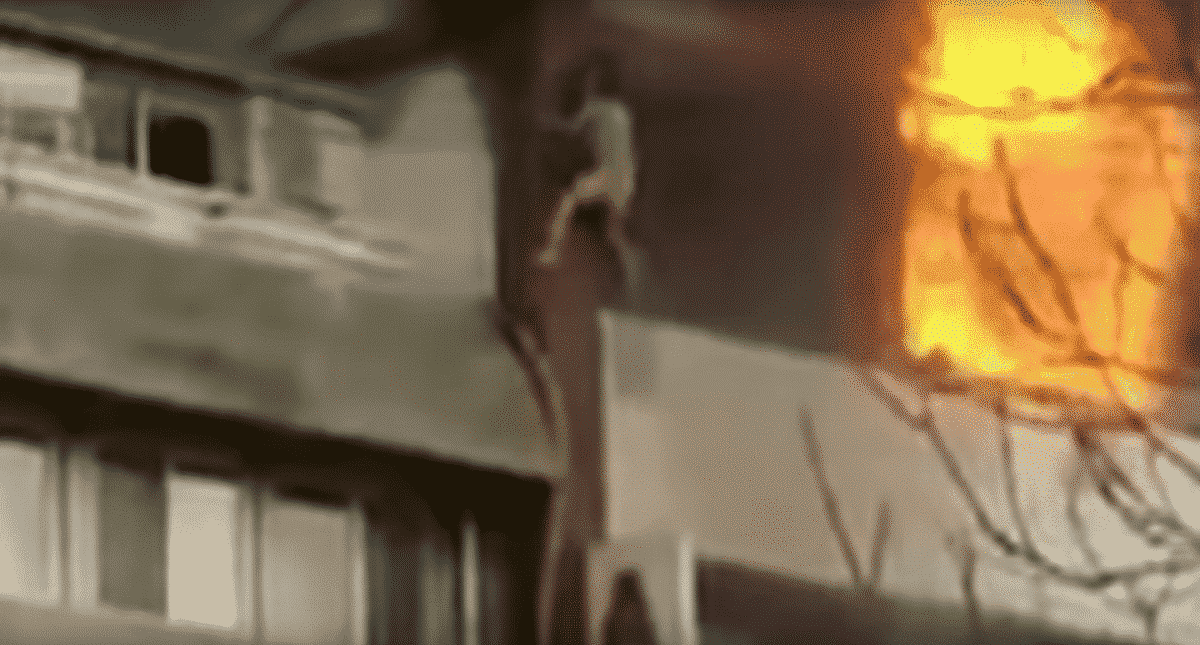 #Video Mujeres caen al vacío al intentar escapar de incendio #Video Mujeres caen al vacío al intentar escapar de incendio