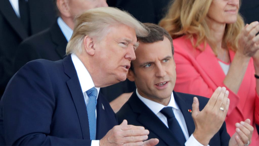 Macron advierte a Trump sobre peligros de una guerra comercial