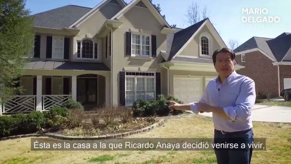 #Video Mario Delgado muestra casa en la que vivía Anaya en Atlanta