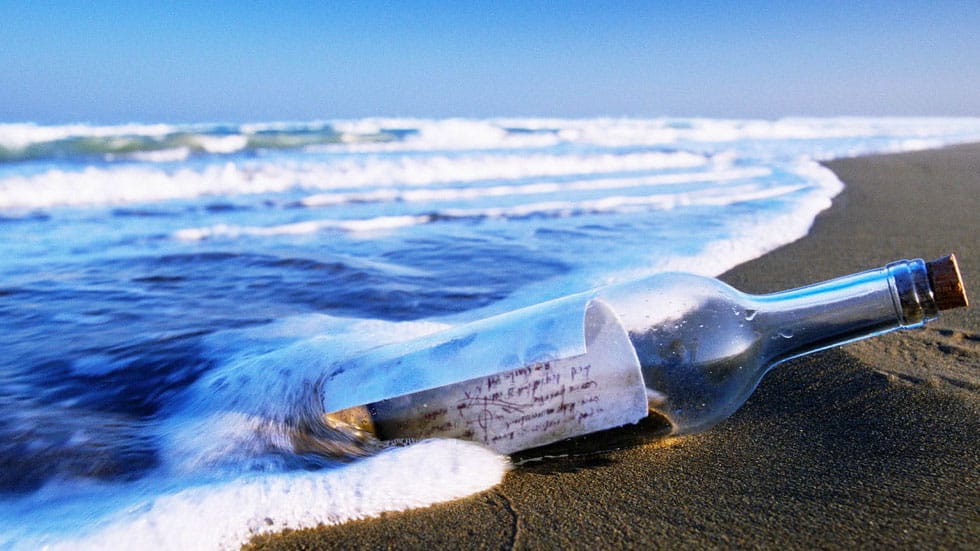 Descubren mensaje en una botella arrojada en 1886