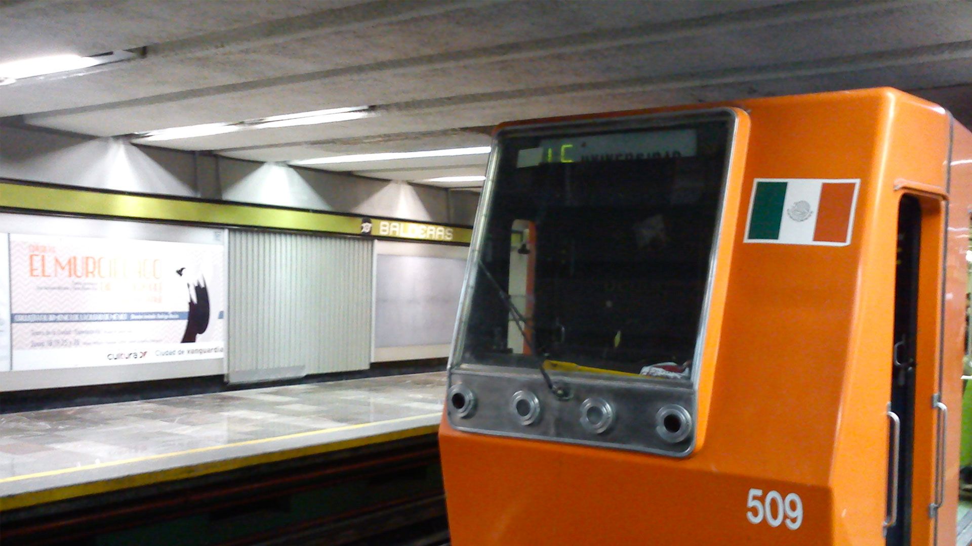 Metro golpea en la cabeza a sujeto en estado de ebriedad