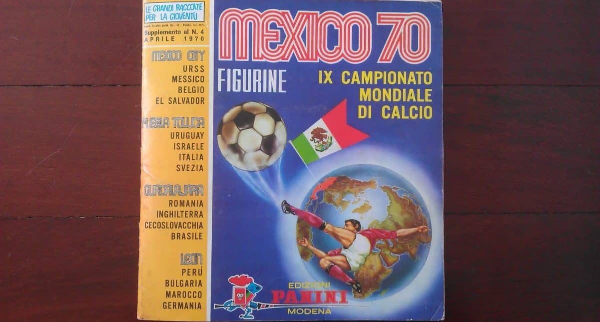 Las portadas del álbum Panini de México 1970 a Rusia 2018