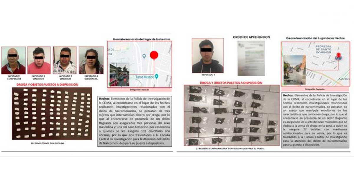 Vinculan a cinco por narcomenudeo en CU