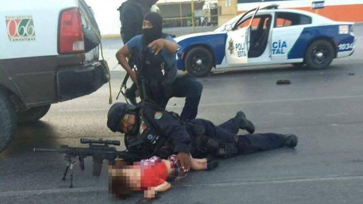 Policía actúa como escudo humano para proteger a niño en Reynosa