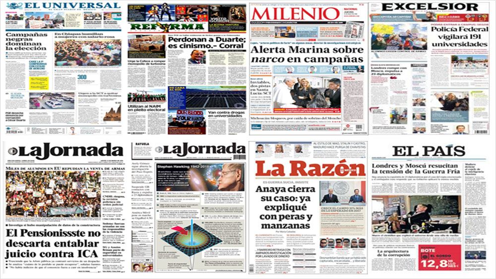 Segob, universidades y estudiantes de EE.UU. en primeras planas