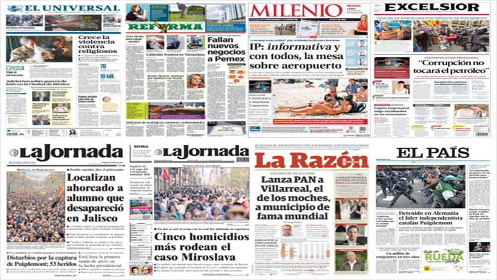 Nuevo aeropuerto, China y Trump en primeras planas