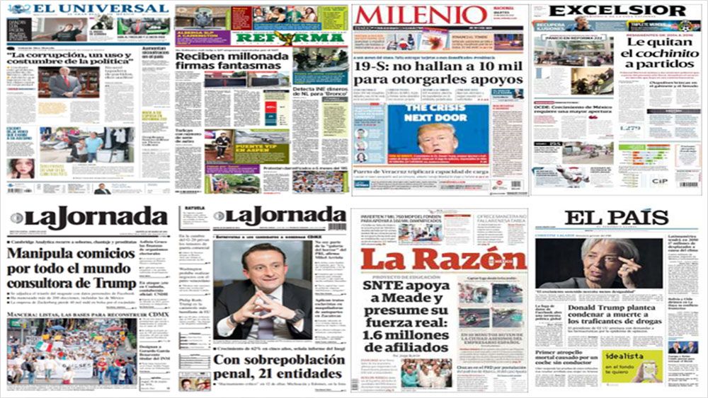 Sismo, reconstrucción y Texas en primeras planas