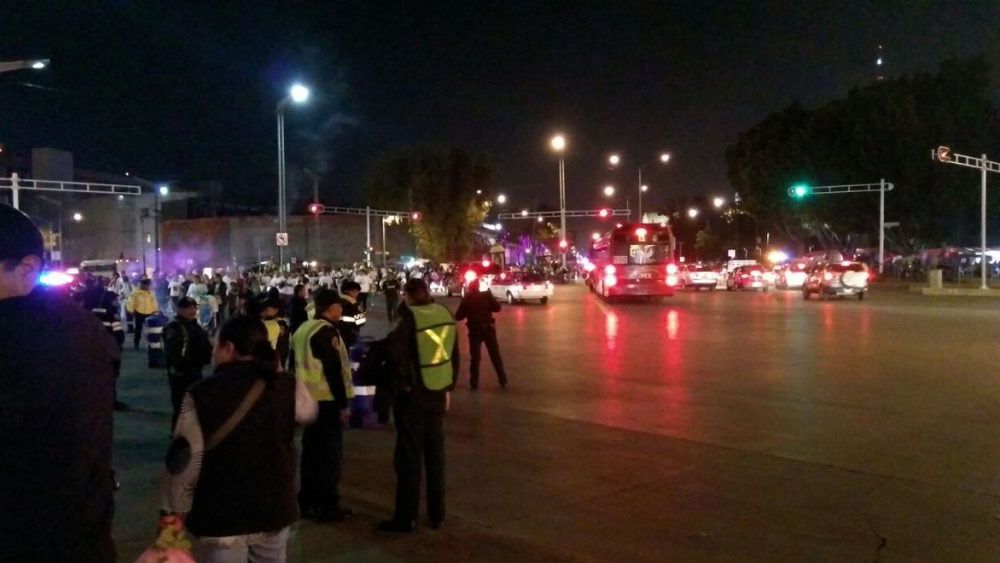 Corte a la circulación en Reforma por evento religioso