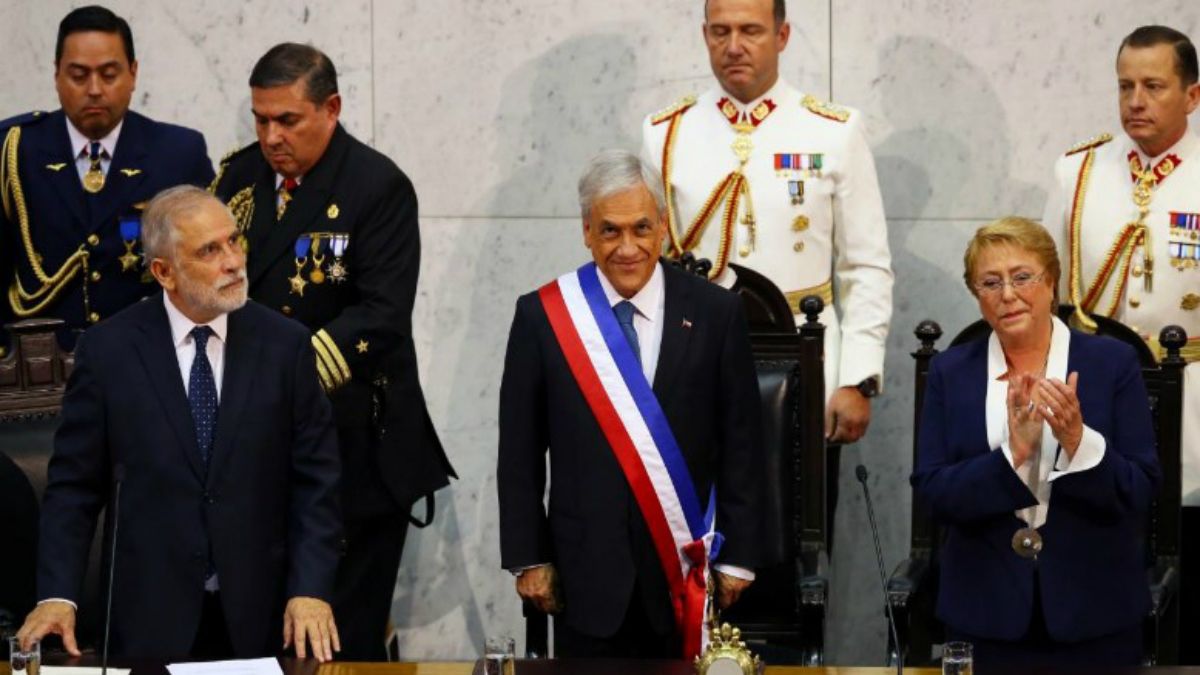 Sebastián Piñera asume la presidencia de Chile