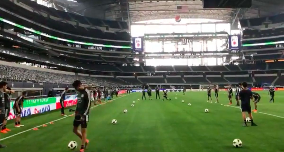 Así entrena la Selección Mexicana en el AT&T Stadium