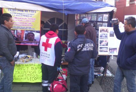 Se agrava salud de extrabajador del SME en huelga de hambre